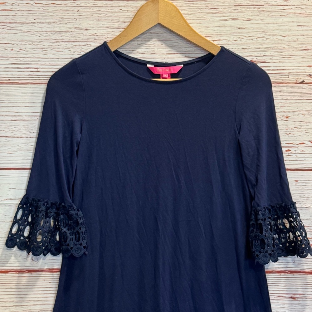 NWT Lilly Pulitzer Ophelia Dress in True Navy Sz XXS - Picture 5 of 14